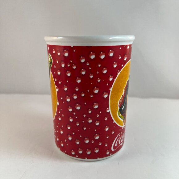 Gibson Coke Mug Coca Cola Cup 14 Oz Hand Holding Bottle Bubbles Coke Time - Picture 2 of 11